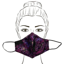 Load image into Gallery viewer, Good Girl Mask- Black/Purple Leopard Print