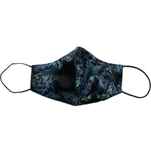 Load image into Gallery viewer, Good Girl Mask- Black/Teal Leopard Print