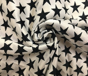 White and Black Star Print Good Girl Wrap