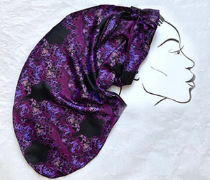 Black/Purple Leopard Print Good Girl Wrap
